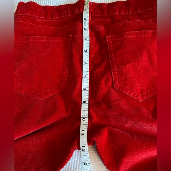 3 for $15! Bright Red Microcord skinny corduroy pants. Size 2 - Picture 7 of 10